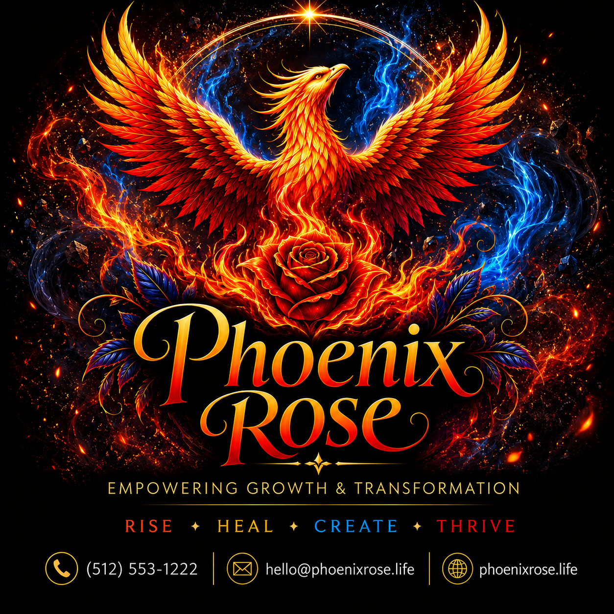Phoenix Rose Hero Logo